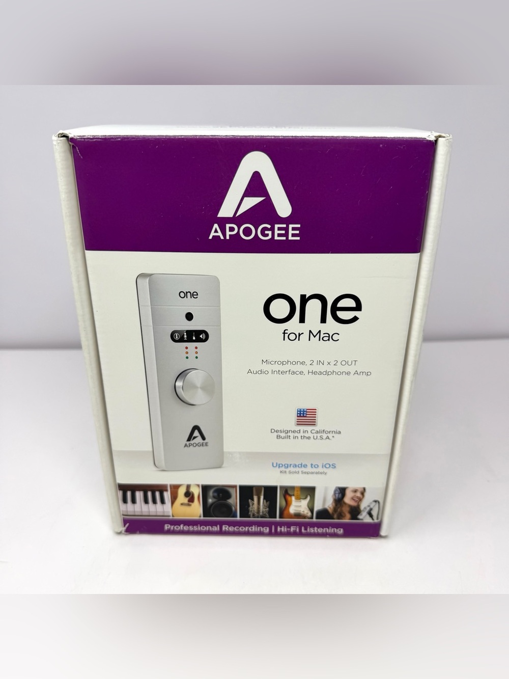 Apogee One Professional Audio Interface Microphone for Mac USB W/ IOS Cord EUC